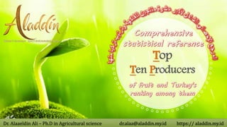 Top
Ten Producers
Dr. Alaa Sadic – Ph.D in Agricultural science dr.alaa@egytronic.com.cn https://egytronic.com.cn
Dr. Alaaeldin Ali – Ph.D in Agricultural science dr.alaa@aladdin.my.id https:// aladdin.my.id
 