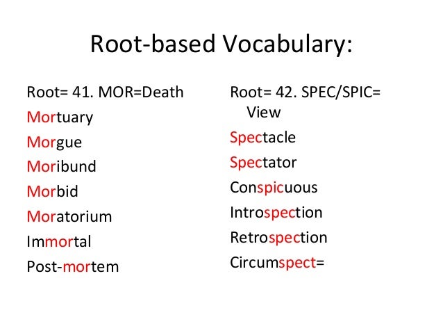 Comprehensive verbal content