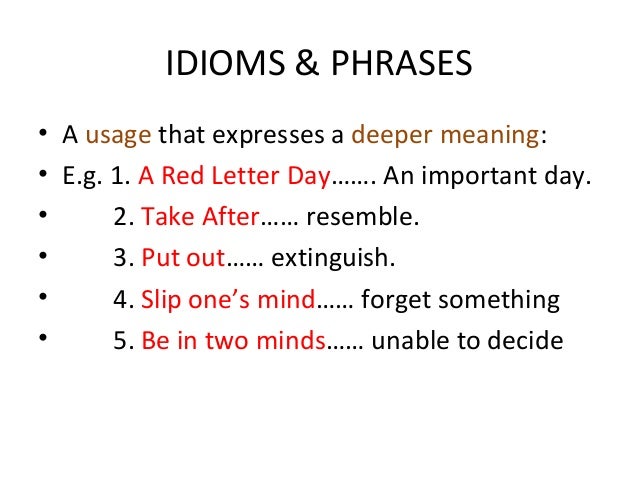 comprehensive verbal content red letter meaning