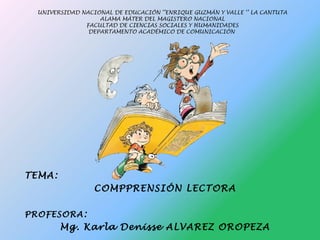 UNIVERSIDAD NACIONAL DE EDUCACIÓN ‘’ENRIQUE GUZMÁN Y VALLE ‘’ LA CANTUTA
ALAMA MÁTER DEL MAGISTERO NACIONAL
FACULTAD DE CI...