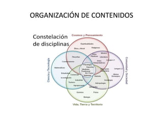 ORGANIZACIÓN DE CONTENIDOS
 