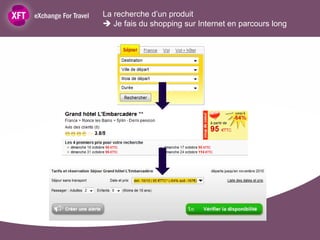 La recherche d’un produit
 Je fais du shopping sur Internet en parcours long
 
