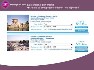 La recherche d’un produit
 Je fais du shopping sur Internet : ma réponse !
 