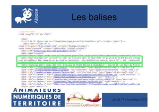 Les balises
Jeudi 19 novembre 2015
 