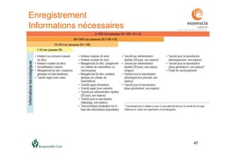 47
Enregistrement
Informations nécessaires
47
 