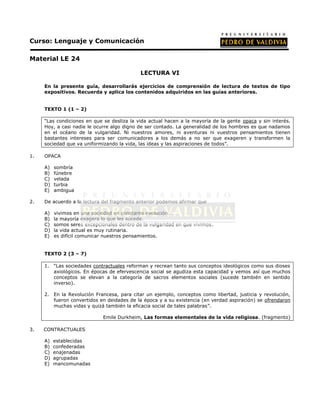 PDV: Lenguaje Guía N°24 [3° Medio] (2012)