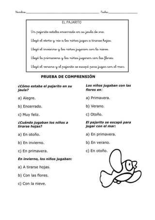 Comprensión lectora