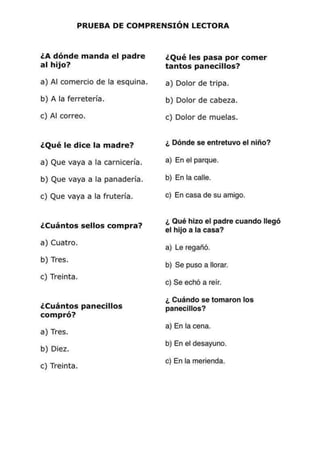 Comprensión lectora