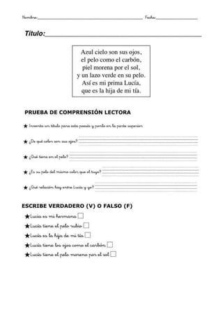 Comprensión lectora