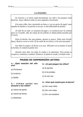 Comprensión lectora