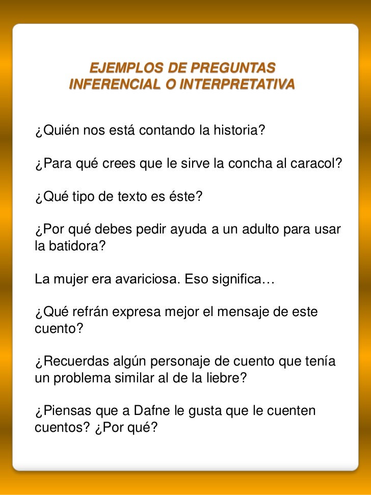 ejemplos de preguntas inferenciales para primaria comprensi 243 n lectora en primaria ejemplos de preguntas inferenciales para primaria comprensi 243 n lectora en primaria