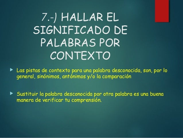 Comprensión Lectora. Ideas Principales y Secundarias