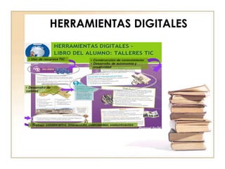 Web 2.0Crear contenidos por parte de los usuariosAcceder a la información existente, reflexionar y llegar a conclusiones Plasmarlas en contenidos de producción propia (blogs y wikis). Los usuarios registran su conocimiento y crean nueva información.Compartir objetos digitales (vídeos, fotografías, documentos, enlaces favoritos,…).