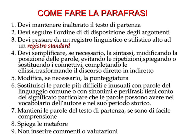 Comprensione analisi e interpretazione di un testo