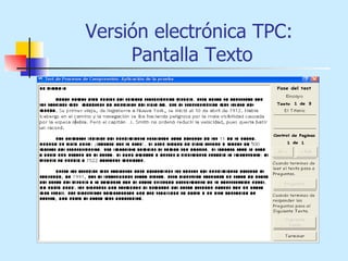Versión electrónica TPC:  Pantalla Texto 