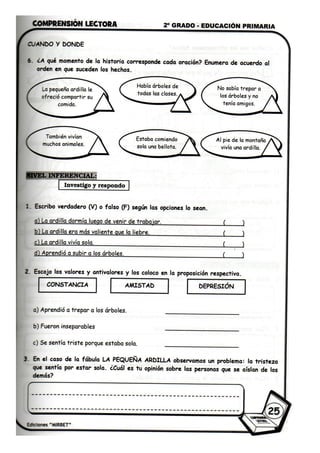 Comprension lectora 2 grado