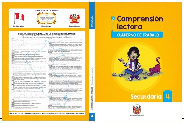 Diagnostico De Comprension Lectora En Secundaria pdfprof.com