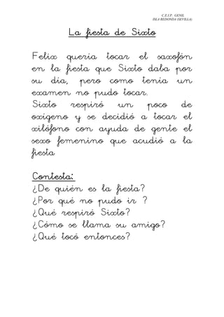 Comprension lectora prime rciclo