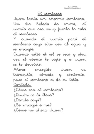 Comprension lectora prime rciclo