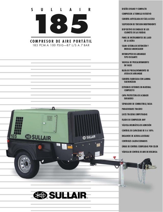 Compresor 185 fichatecnica