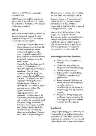Compressed air energy storage | PDF