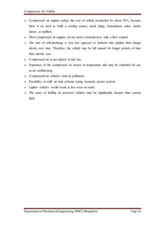 Compressed air vehicle report | DOCX