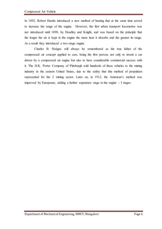 Compressed air vehicle report | DOCX