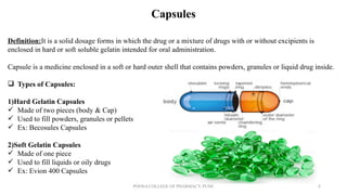 Comprehensive Overview of Capsules: Types, Manufacturing, and Filling ...