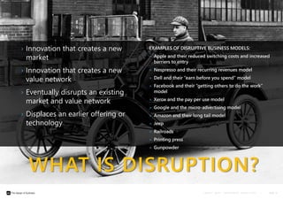 C A U D I T 2 0 1 4 - E N T E R P R I S E A R C H I T E C T S | PAGE 19
WHAT IS DISRUPTION?
› Innovation that creates a ne...