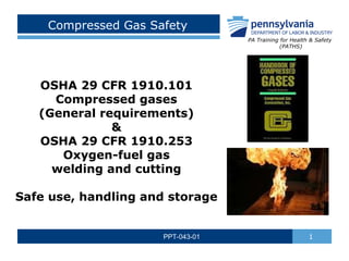 Comprehensive Compressed Gas Safety Training: Handling, Storage, and ...