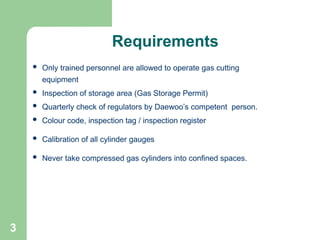 Compressed Gas Register Compressed Gas Safety for gas welding and cutting | PPT