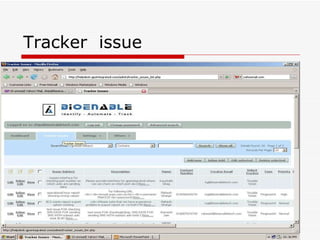 Tracker  issue 