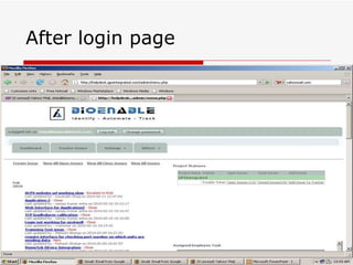 After login page 