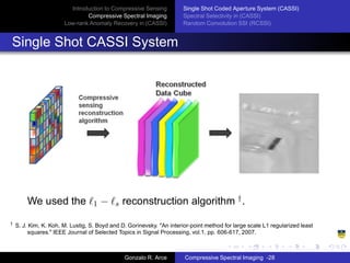 Compressed Sensing In Spectral Imaging | PDF