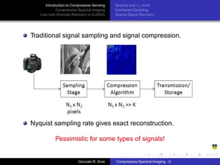 Compressed Sensing In Spectral Imaging | PDF