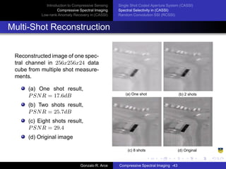 Compressed Sensing In Spectral Imaging | PDF