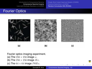 Compressed Sensing In Spectral Imaging | PDF