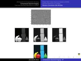 Compressed Sensing In Spectral Imaging | PDF