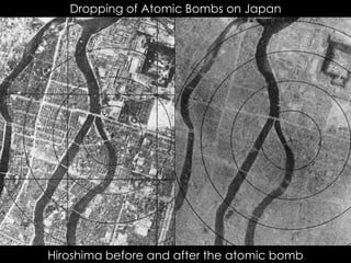 Dropping of Atomic Bombs on Japan
Hiroshima before and after the atomic bomb
 