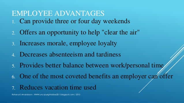 Compressed Workweek Compressed Workweek