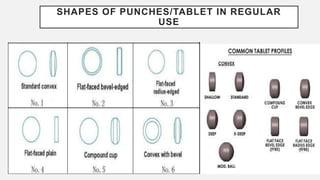 SHAPES OF PUNCHES/TABLET IN REGULAR
USE
 