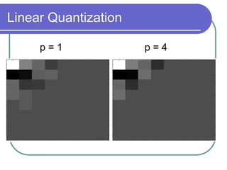 Linear Quantization
p = 1 p = 4
 