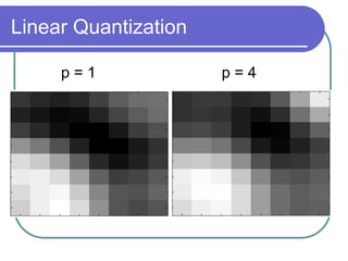 Linear Quantization
p = 1 p = 4
 