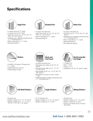 Compression Shelfe Compression Clip Shelving Industrial Shelves | PDF