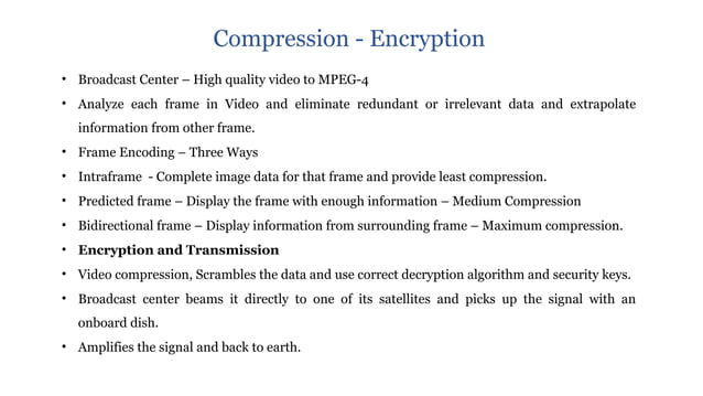 Compression and Coding schemes Sat Communication | PPTX