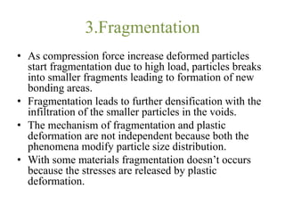Fragmentation Contuction COMPRESSION AND COMPACTION, introduction, principle | PPTX