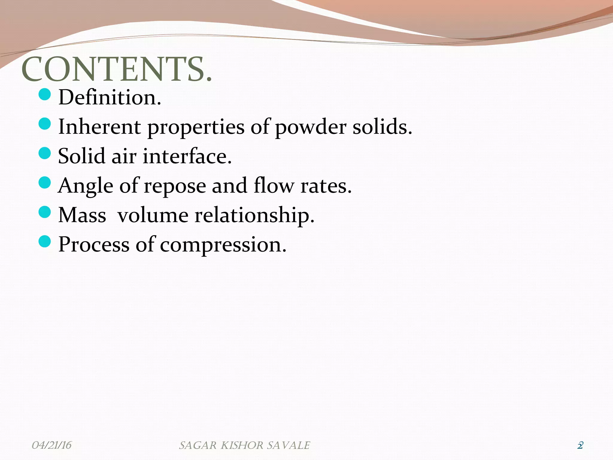Compression and compaction
