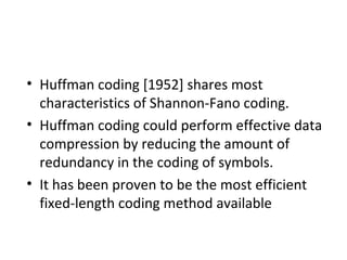 Compression techniques | PPT | Data Storage and Warehousing | Computing