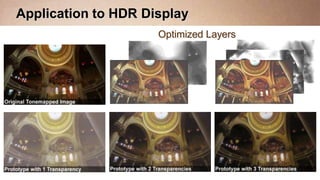 Application to HDR Display
                     Optimized Layers
 