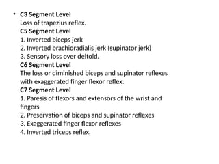 Inverted Reflex COMPRESSIVE MYELOPATHY neurology presentationpptx | PPTX
